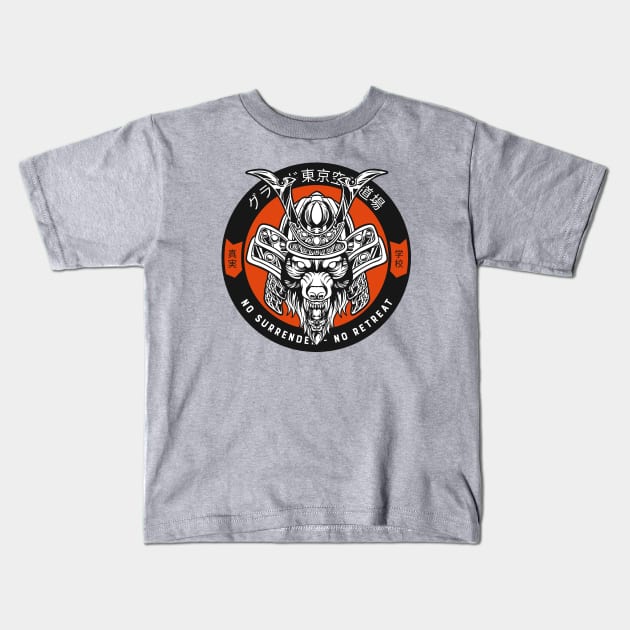 No Surrender Samurai MMA Kids T-Shirt by Tip Top Tee's